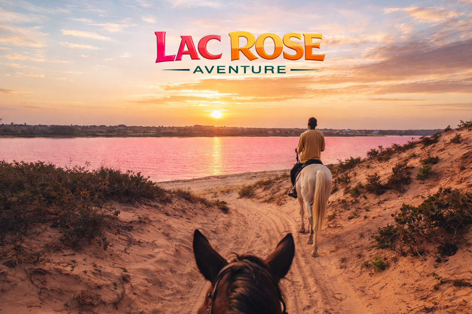 Horse ride at Lac Rose