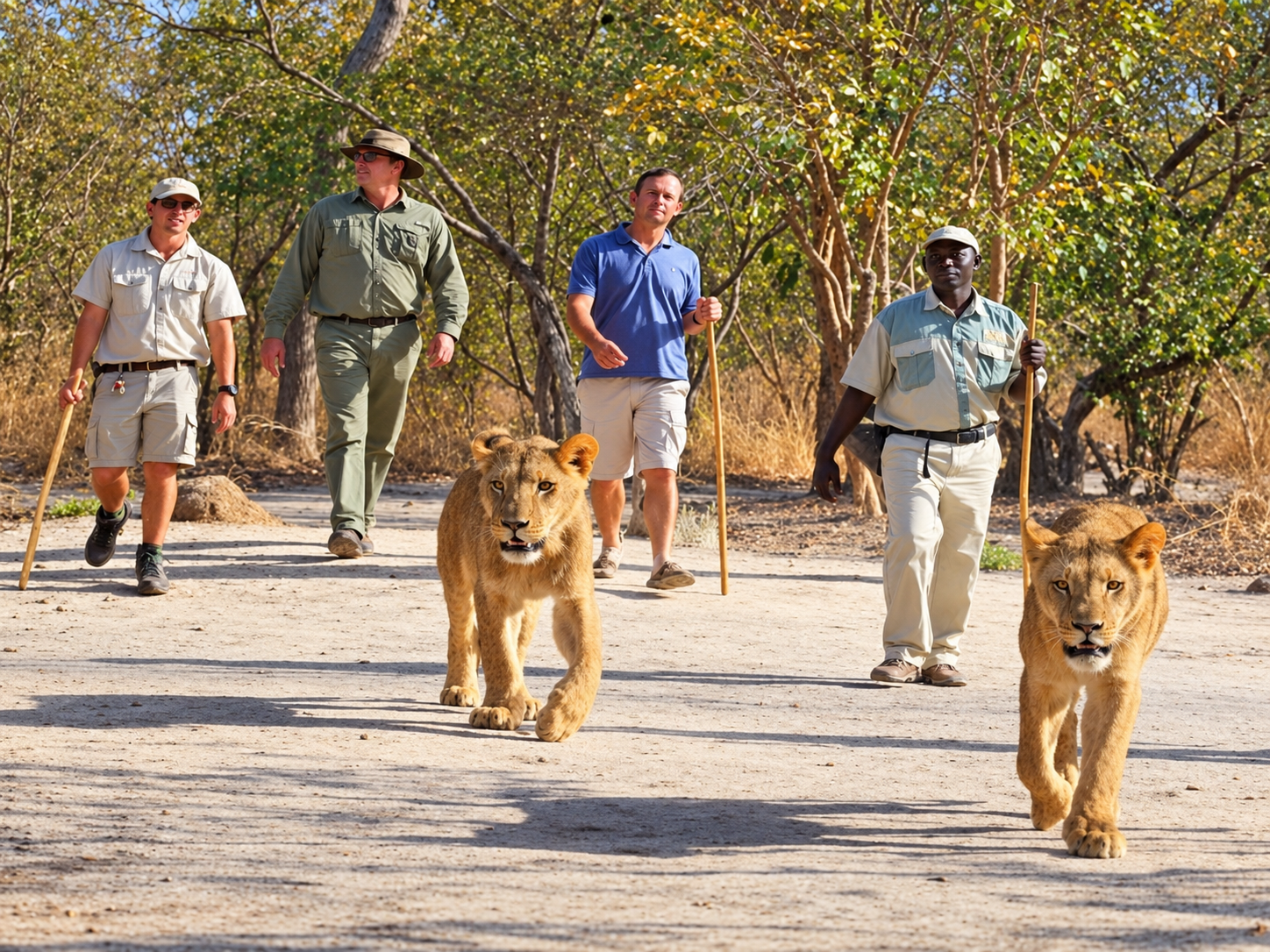 Excursion à la Réserve de Fathala au Sénégal avec safari, marche avec les lions, transport aller-retour, déjeuner et accompagnement professionnel - Lac Rose Tour Aventure