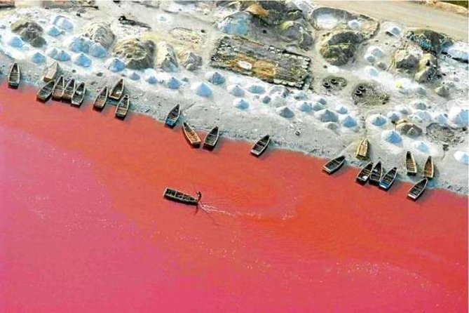 Paysages, activités et découverte du Lac Rose près de Dakar au Sénégal | Lac Rose Tour Aventure