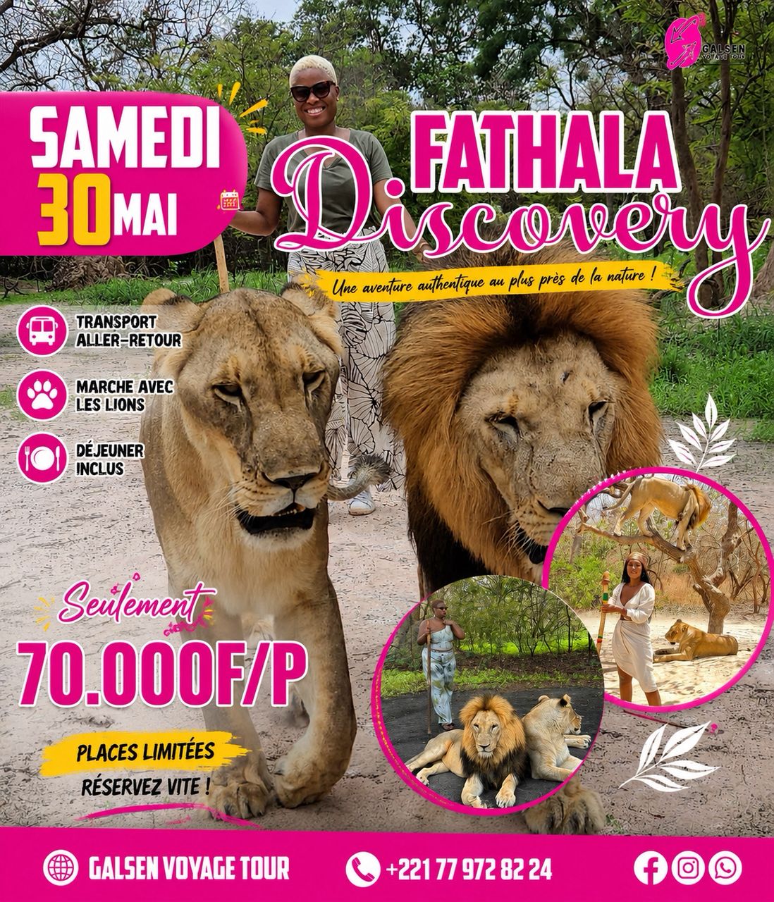 Safari, nature et faune sauvage dans la Réserve de Fathala au Sénégal | Lac Rose Tour Aventure