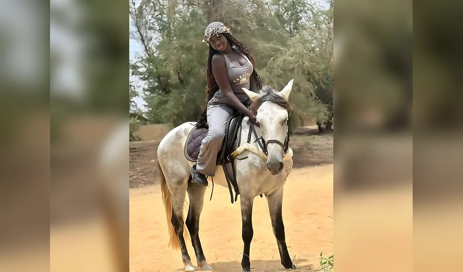 Balade à cheval près du Lac Rose à Lac Rose, Sénégal