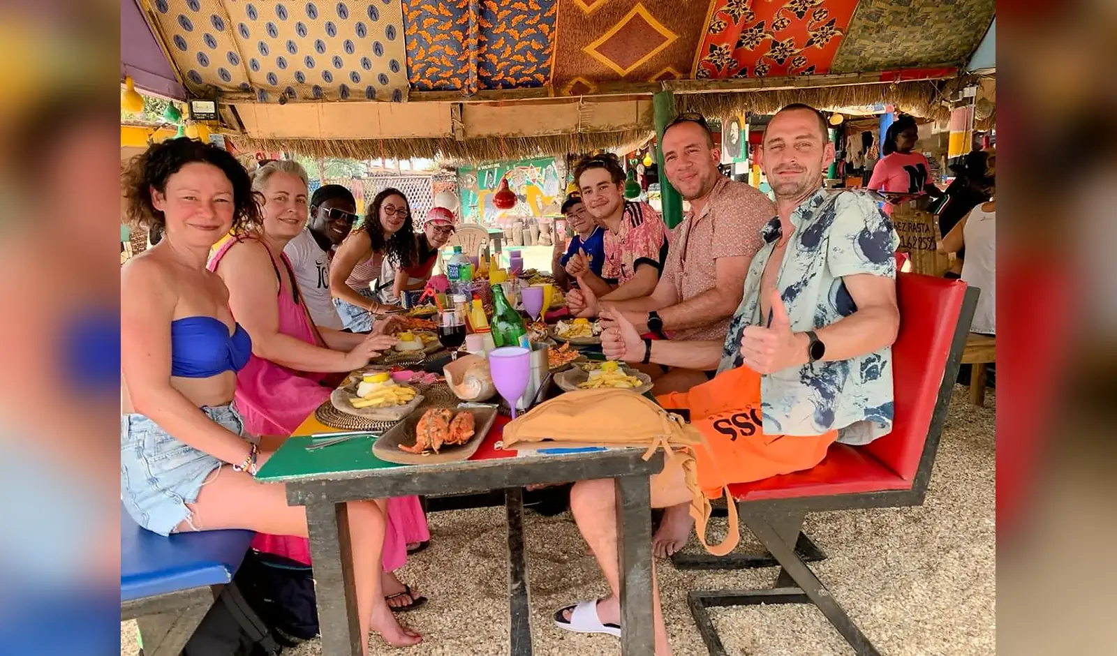 Restaurant au bord de la Lagune de Somone à Somone, Sénégal