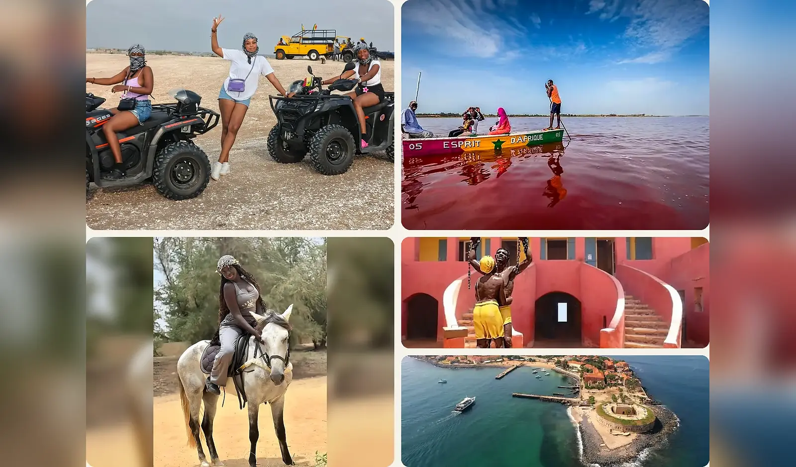 Paysage et expérience locale à Lac Rose, Sénégal