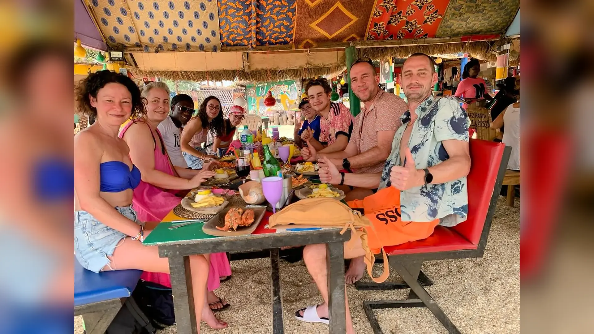 Restaurante a orillas de la laguna de Somone en Circuitos combinados por Senegal, Senegal
