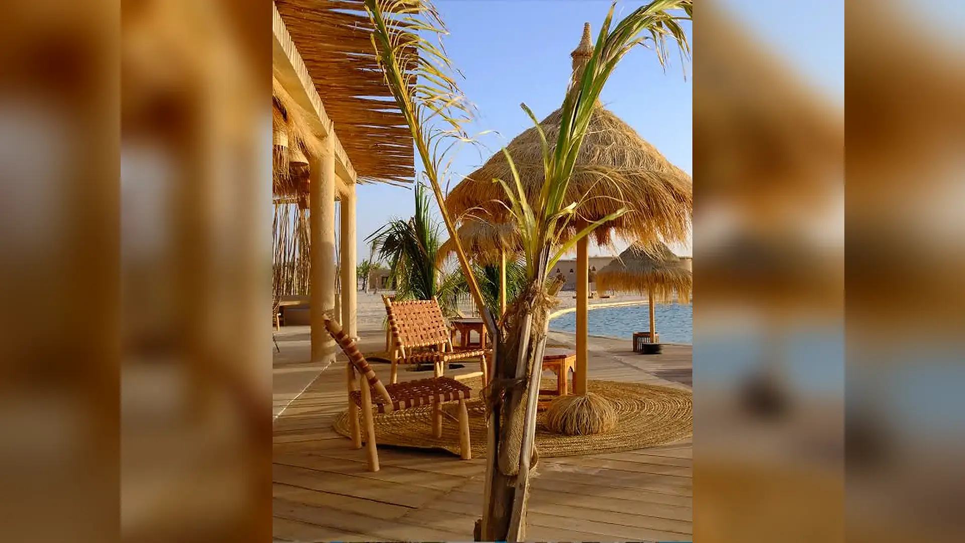 Accommodation and relaxation at Hotel Okai in Lompoul Desert, Senegal