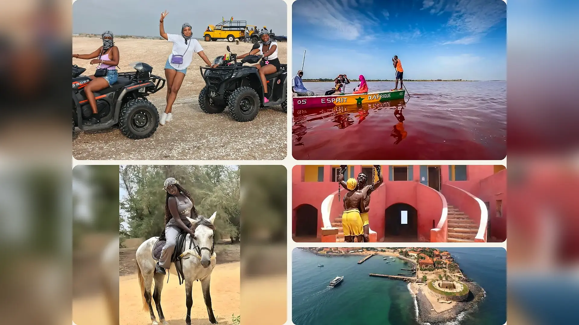 Travel landscape and local experience in Gorée Island, Senegal
