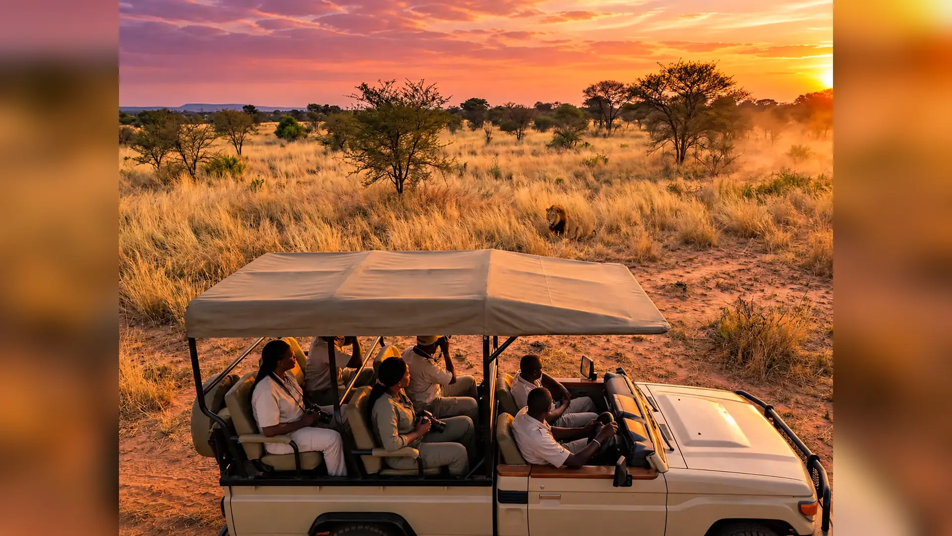 Guided safari through the reserve in Bandia Wildlife Reserve, Senegal