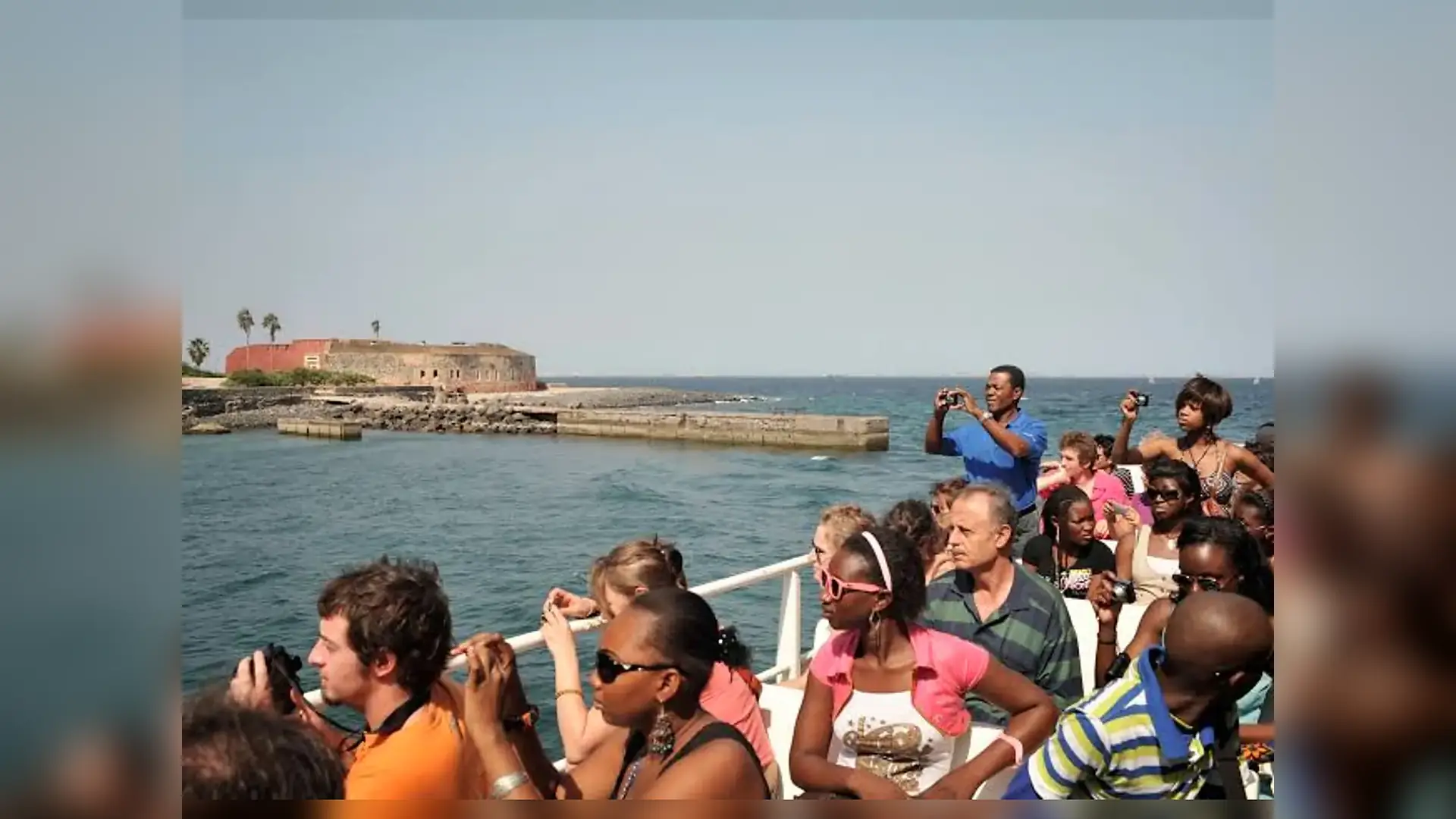 Boat crossing to Gorée Island in Gorée Island, Senegal