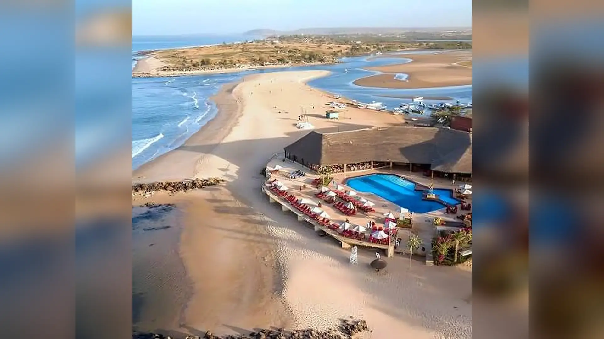 Vista aérea de la laguna de Somone en Circuitos combinados por Senegal, Senegal